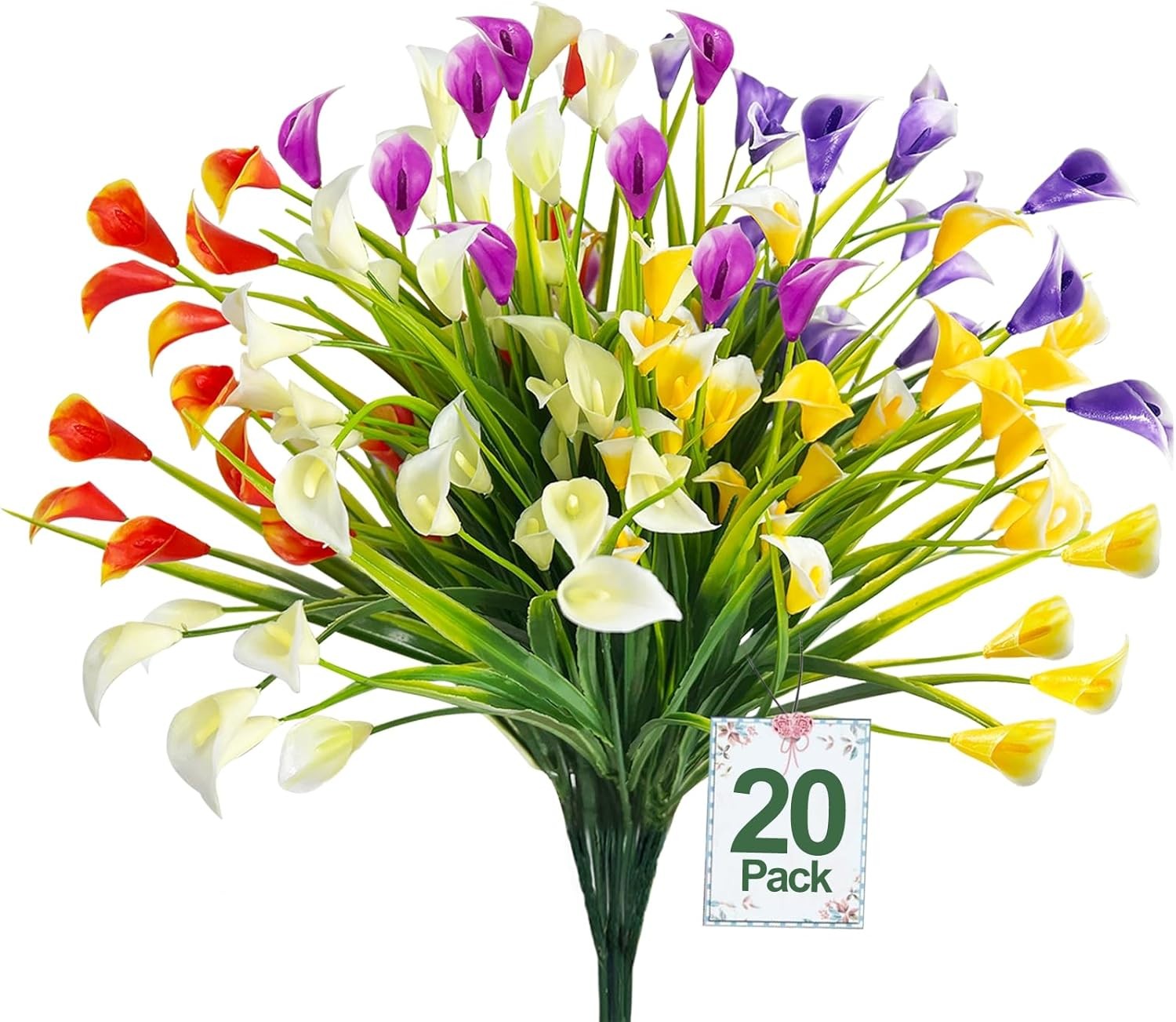 Calla Lily Artificial Flowers 400 Heads UV Resistant Outdoor