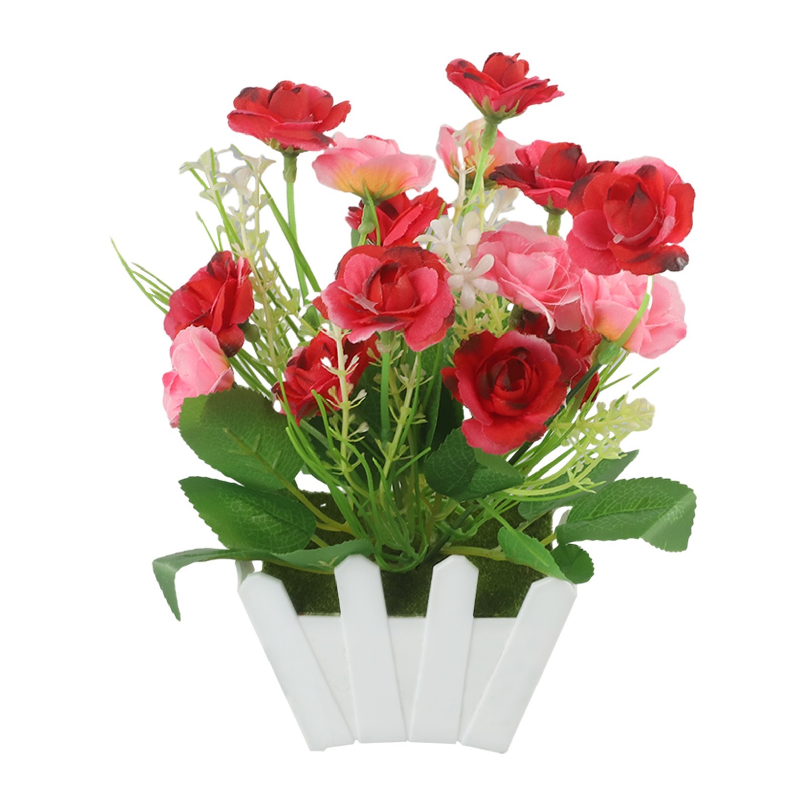 Realistic Looking Artificial Flowers in Pot for Indoor and Outdoor Use