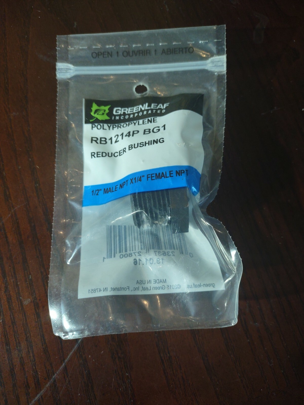 Bushing Reduc 1/2mpt X 1/4fpt,No RB 12-14 P, Green Leaf Inc