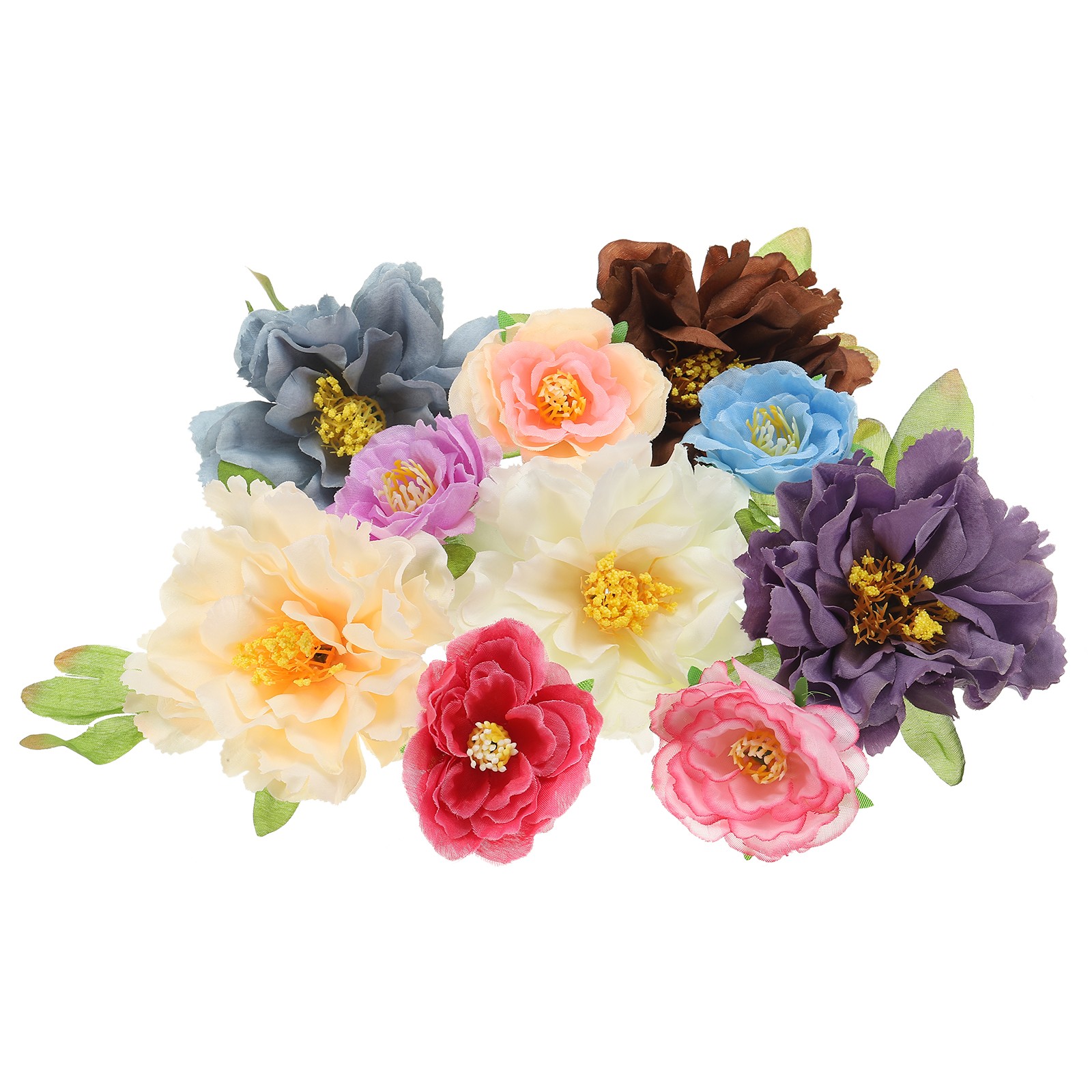 1 Set Artificial Rose Peony Flowers Bulk, Multiple Colour