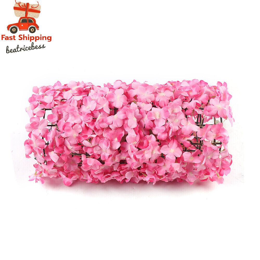 Artificial Wedding Silk Flower Wall Decor 10X Background Rose Floral Panels