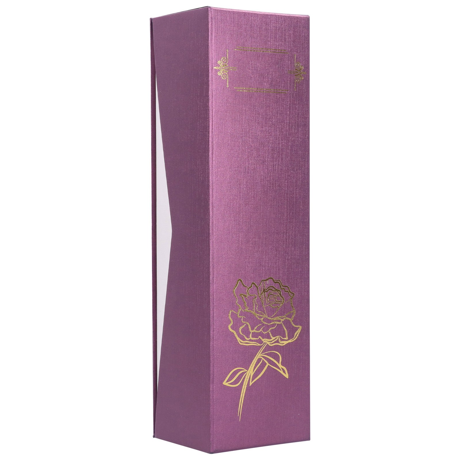 Real Purple Rose 24K Gold Dipped Preserved Flower Gifts For Valentines Day