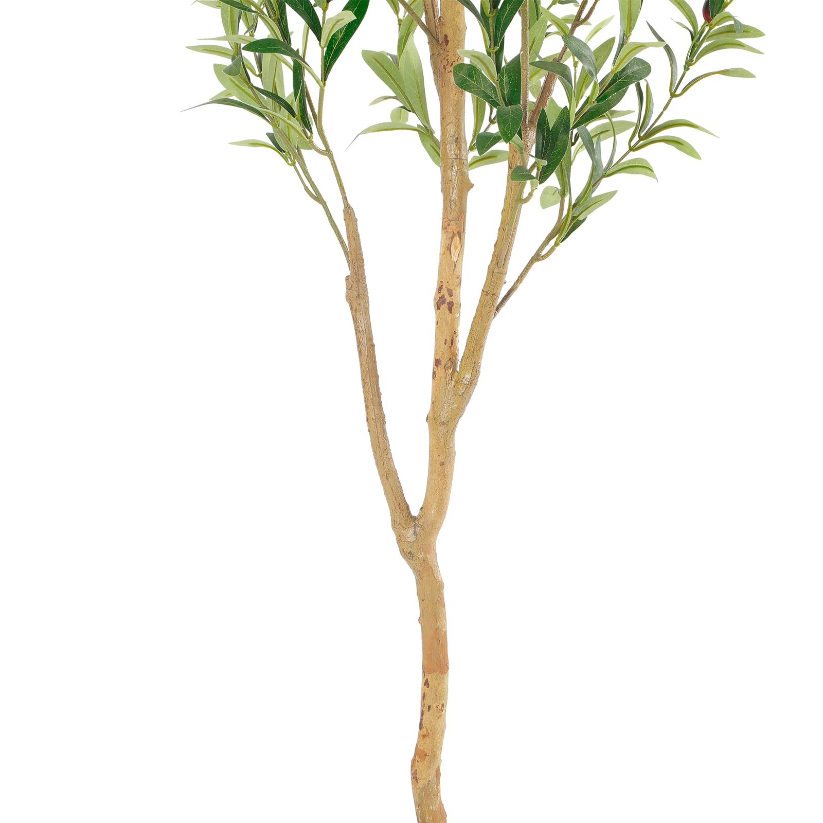 Faux Olive Tree 5ft，Olive Trees Artificial Indoor with Natural Wood Trunk and…