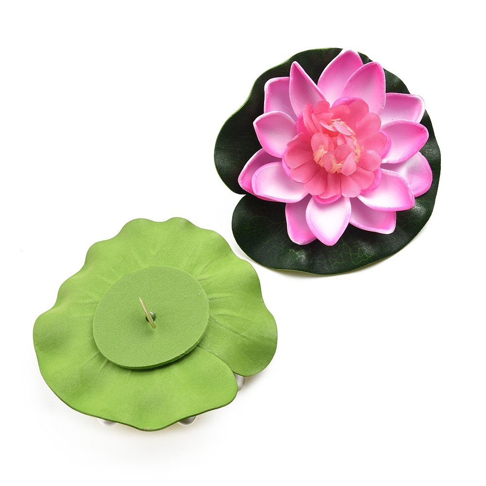 Fake Artificial Lotus Flower Water Lily Floral 10cm/4″ Outdoor decor 10pcs/set