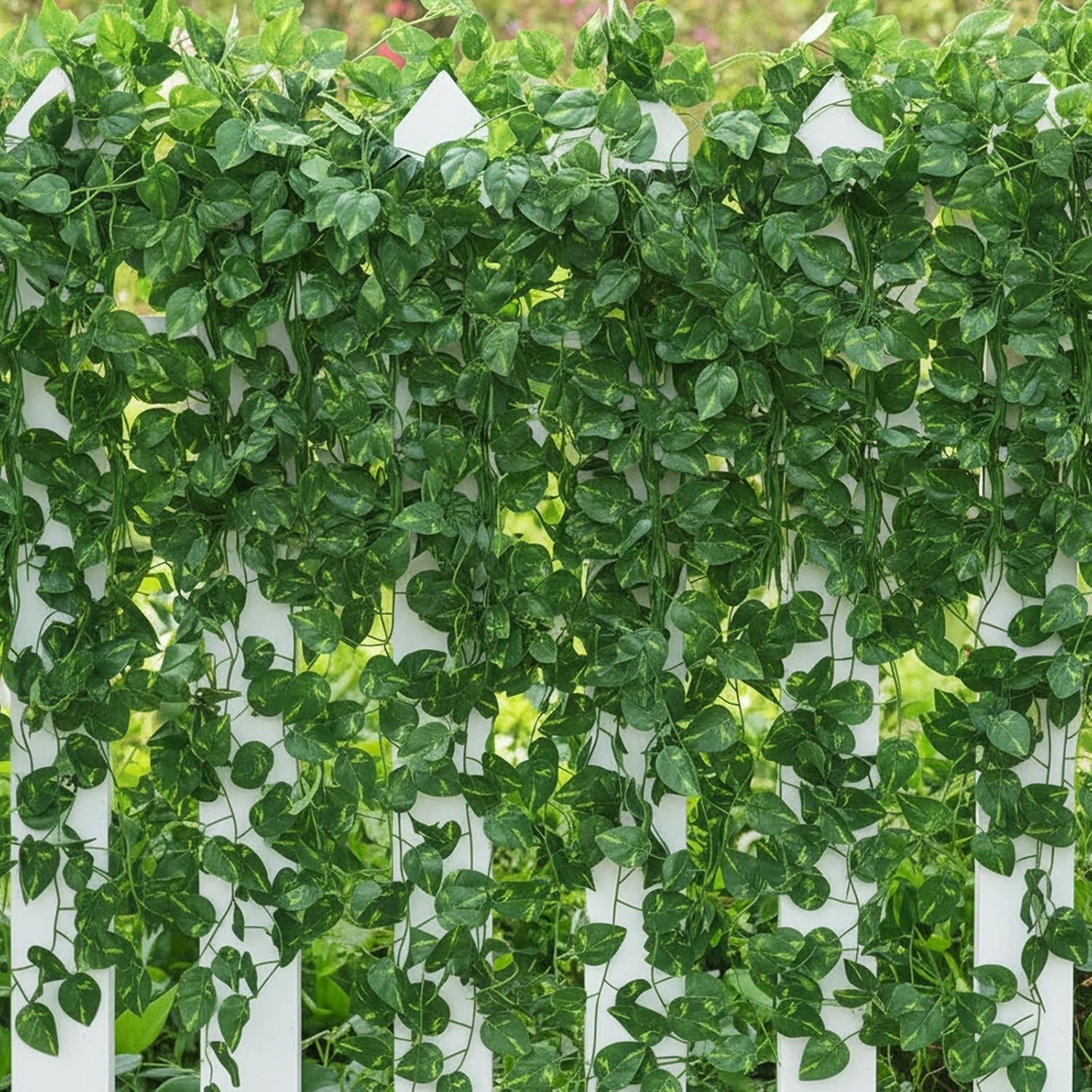 Lifelike Silk Ivy Vines – 24 Artificial Hanging Greens for Indoor & Outdoor Use
