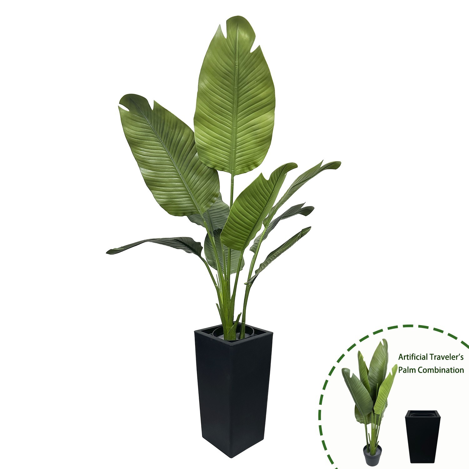 120 cm Artificial Travelers Palm Giant Bird of Paradise Floor Greenery for House
