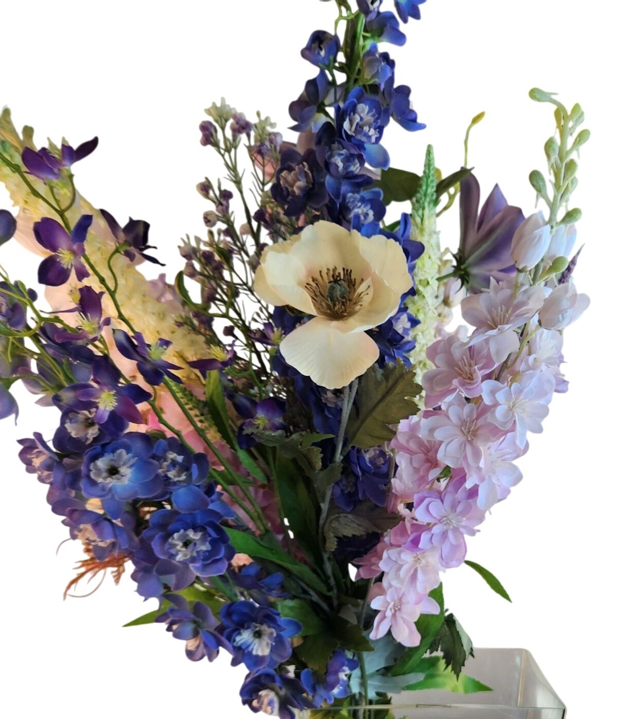 Artificial Purple & Lavender Flower Bouquet Hand-Tied Arrangement Stunning Displ