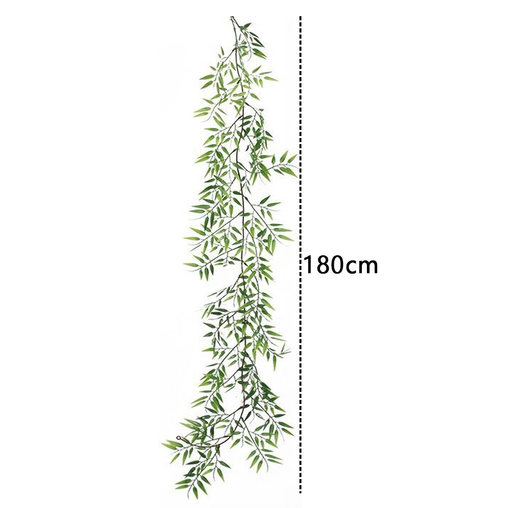 Home Wall Decor Artificial Leaf Vine Sturdy Plastic for material For Wedding