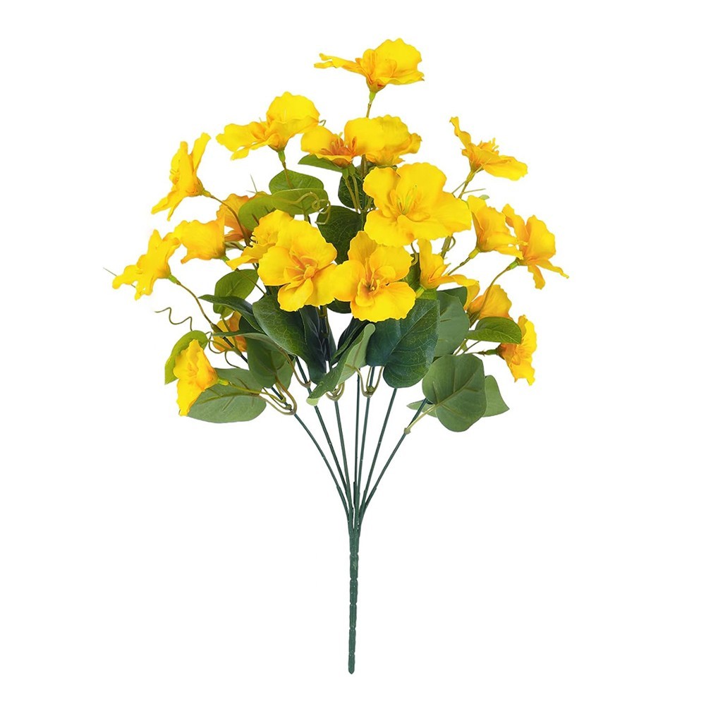 8 Bundles 16 5in Artificial Hibiscus Flowers for Indoor Outdoor For Decor