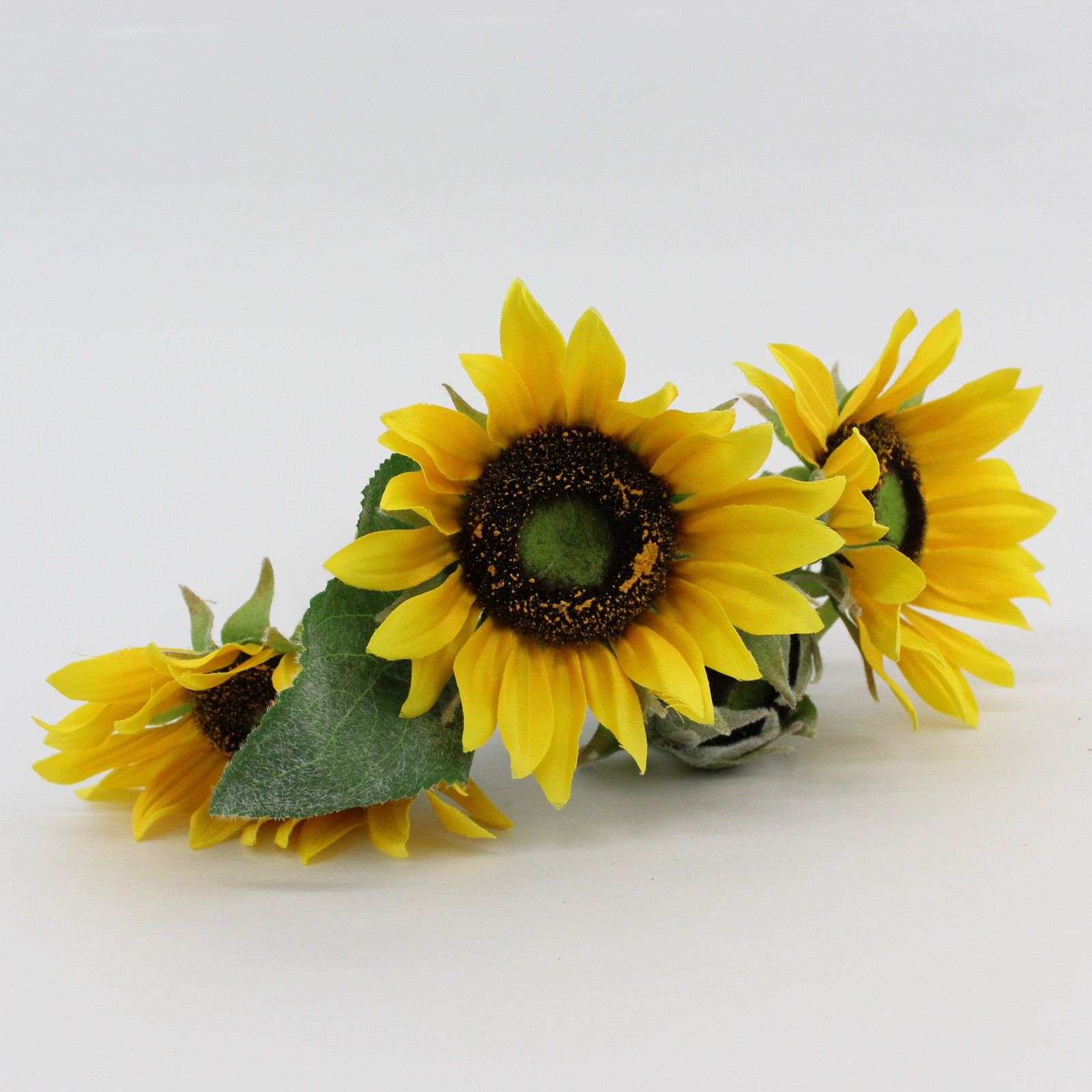 4 Melrose International Yellow 11.5″ Faux Silk Sunflower Stems