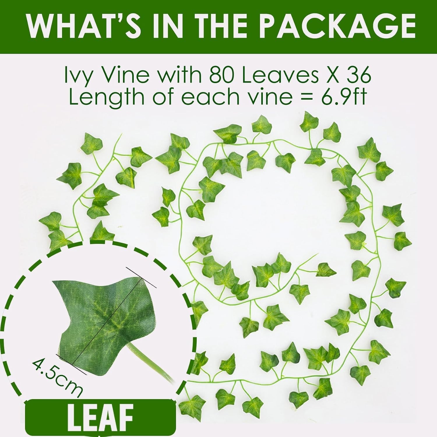 Versatile Artificial Ivy Vines 36 Pack 83 Inch Perfect for Weddings and Events