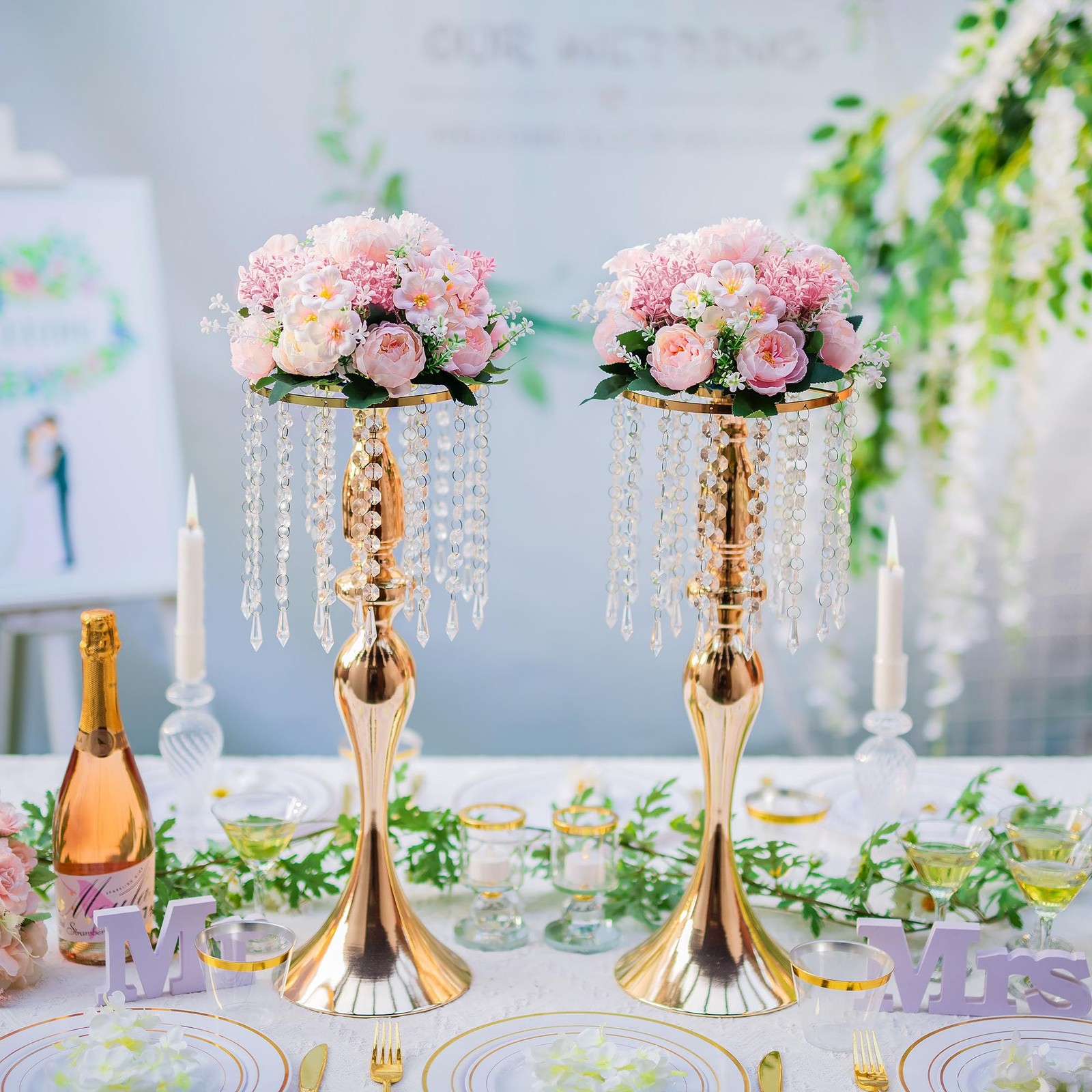 Inweder Flower Balls Centerpieces for Tables: 10 PCS Pink Flowers for Centerp…