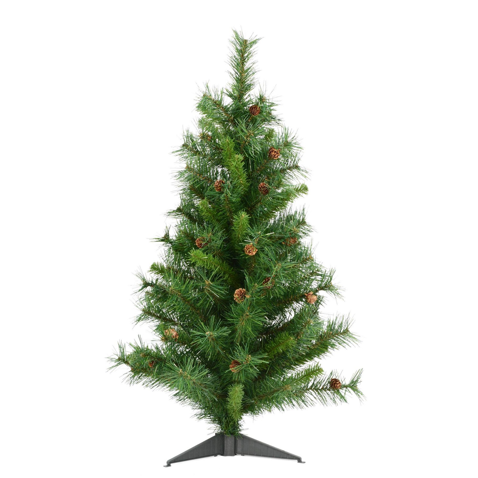 Vickerman 3′ x 22″ Green Cheyenne Tree 115T with Cones