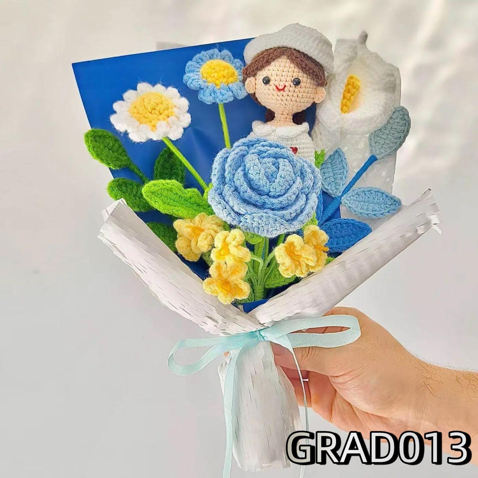 Crochet Nurse Graduation Doll Bouquet Handmade Keepsake RN Pinning Graduate Gift