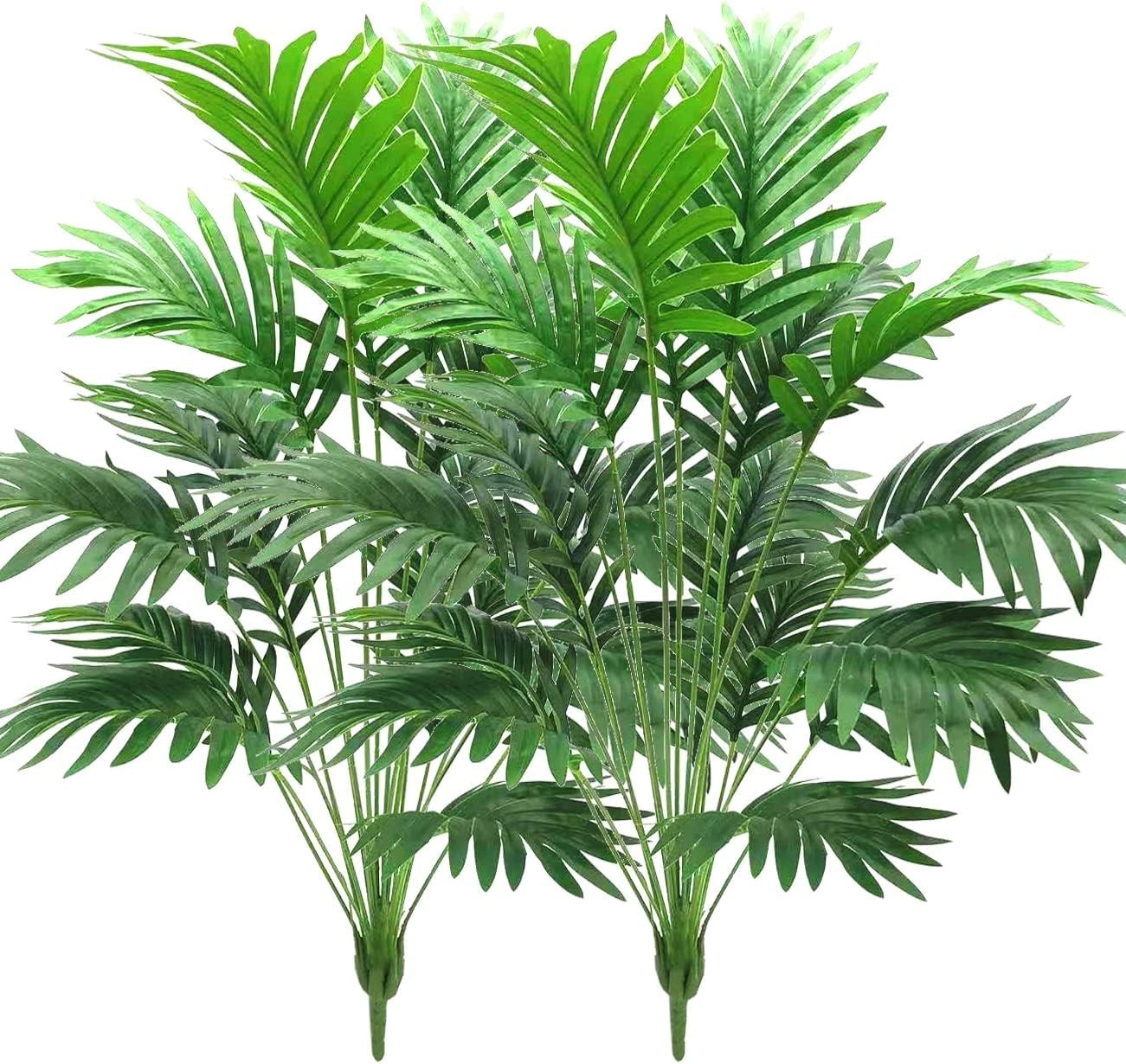 Chic 30″ Imitation Palm Fronds – Adjustable Fake Leaves for Any Space – 2 Pack