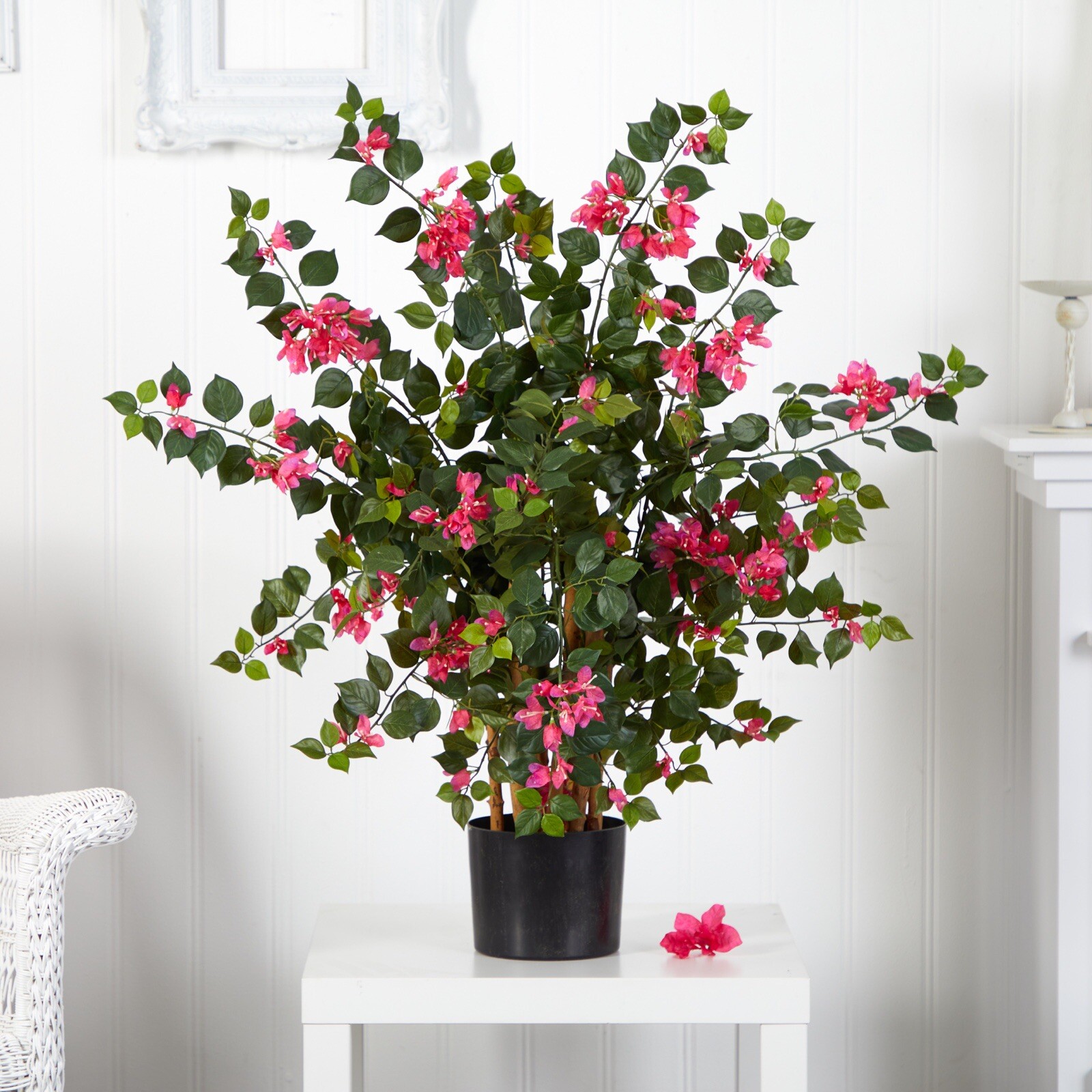 3.5’ Bougainvillea Artificial Tree w/Natural Trunks Home Decor. Retail $104