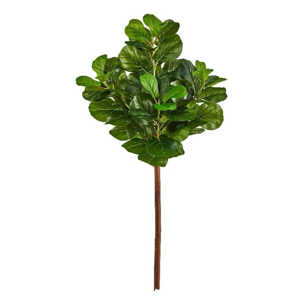 Nearly Natural 4.5ft Artificial Fiddle Leaf Tree (No Pot) in Green