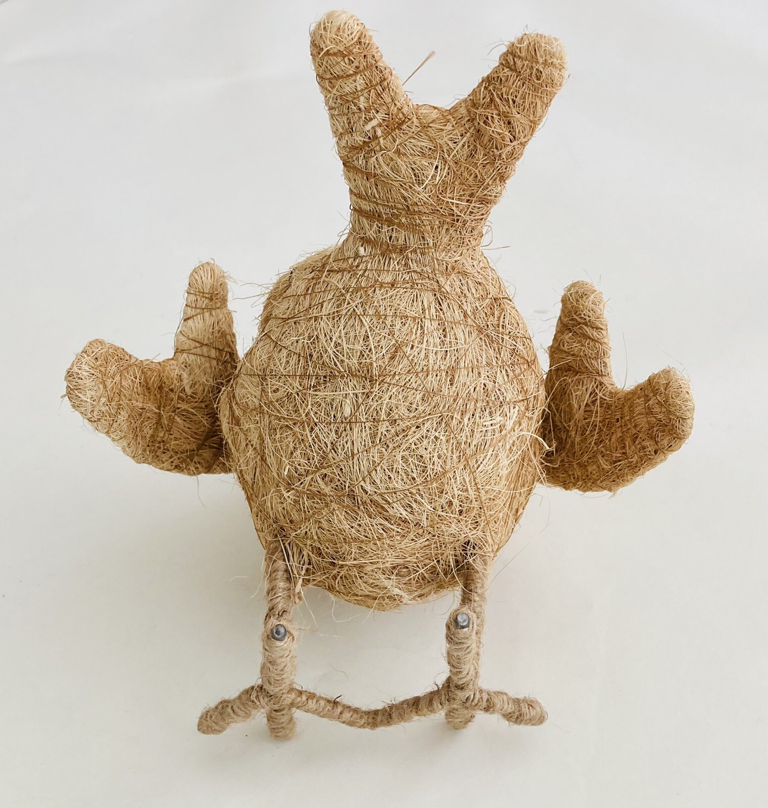 Danish Natural Rustic Twig BIRD Nest Planter Kiwi Farmhouse Cute Handmade Woven
