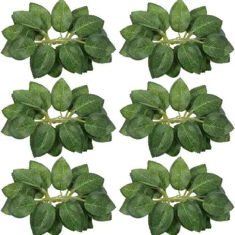 25Pcs Artificial Flowers Fake Flowers Roses Stem for DIY Wedding Bouquets Party