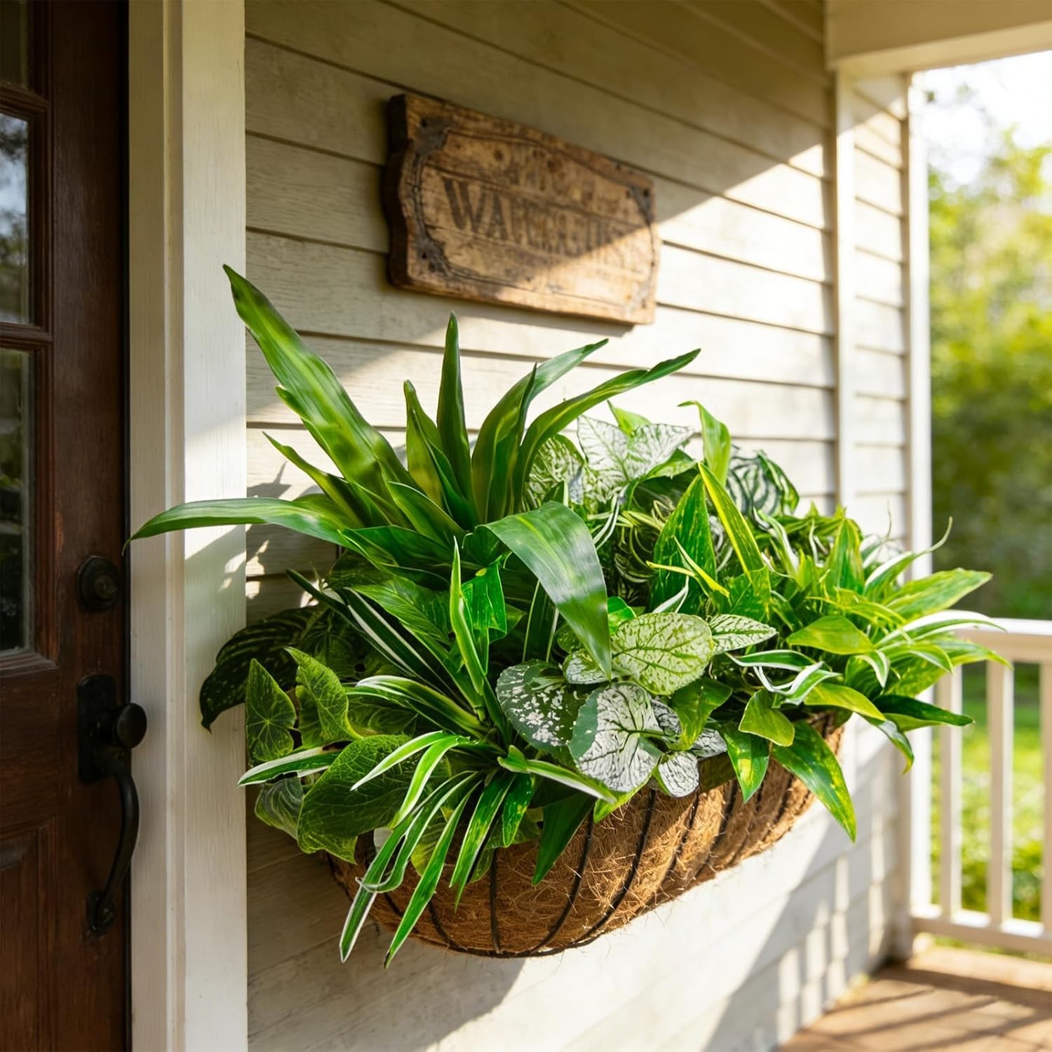 Artificial Plants for Outdoors Faux Greenery Leaves UV Resistant Realistic Pl…