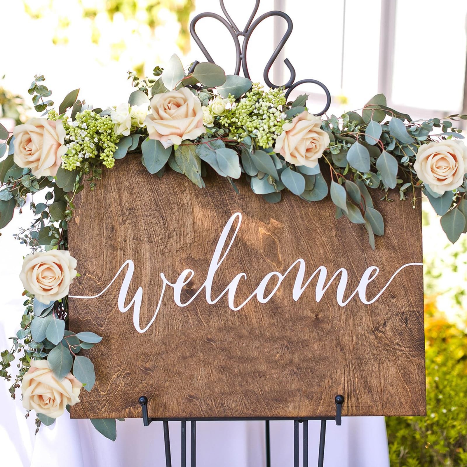 Champagne Artificial Roses 25 Pcs Velvet Roses Artificial Flowers Real Look S…
