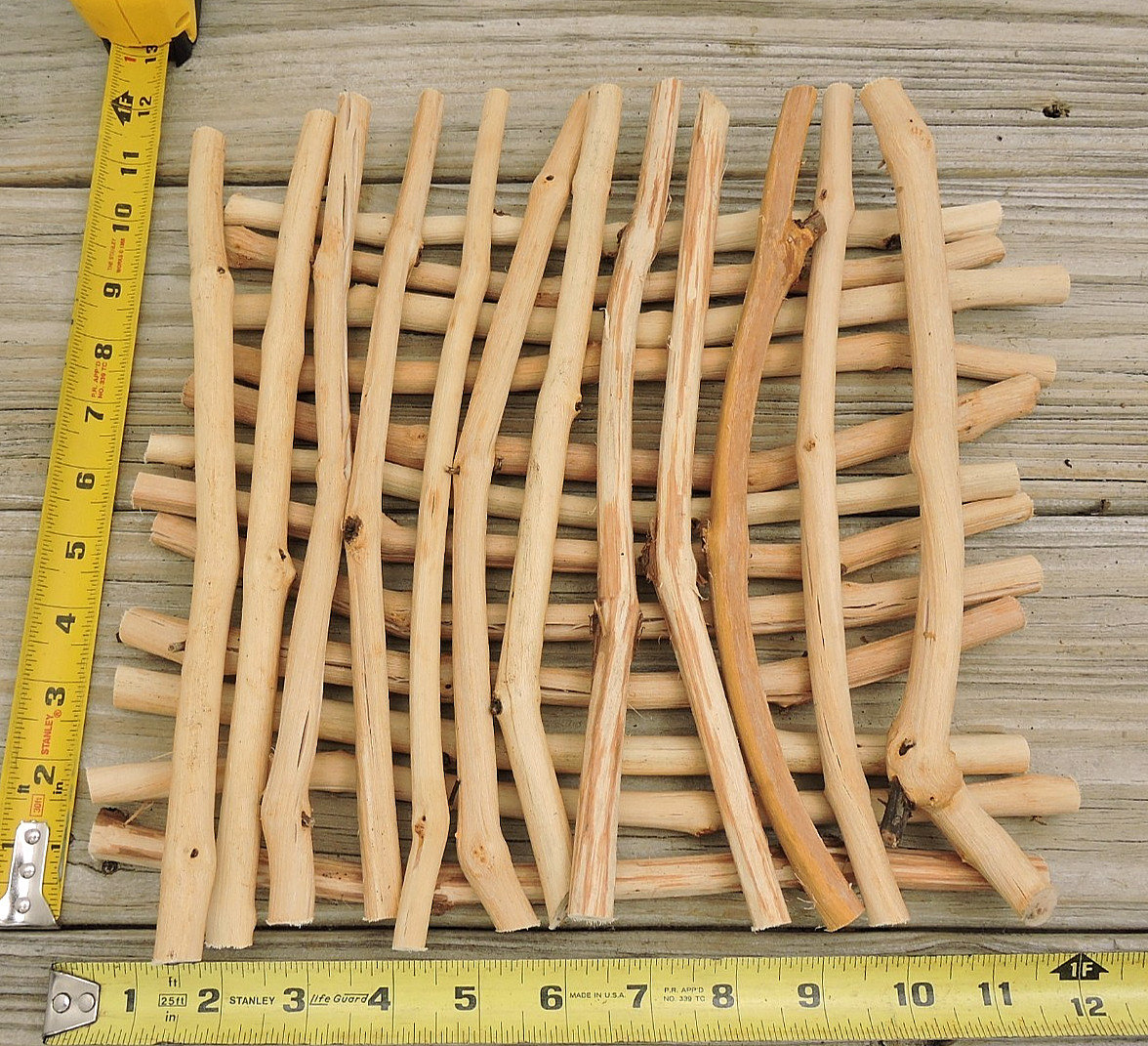 30 Grapevine Wood Stick Section 7/16~1/2″D 11~12″L Driftwood Decor Crafts
