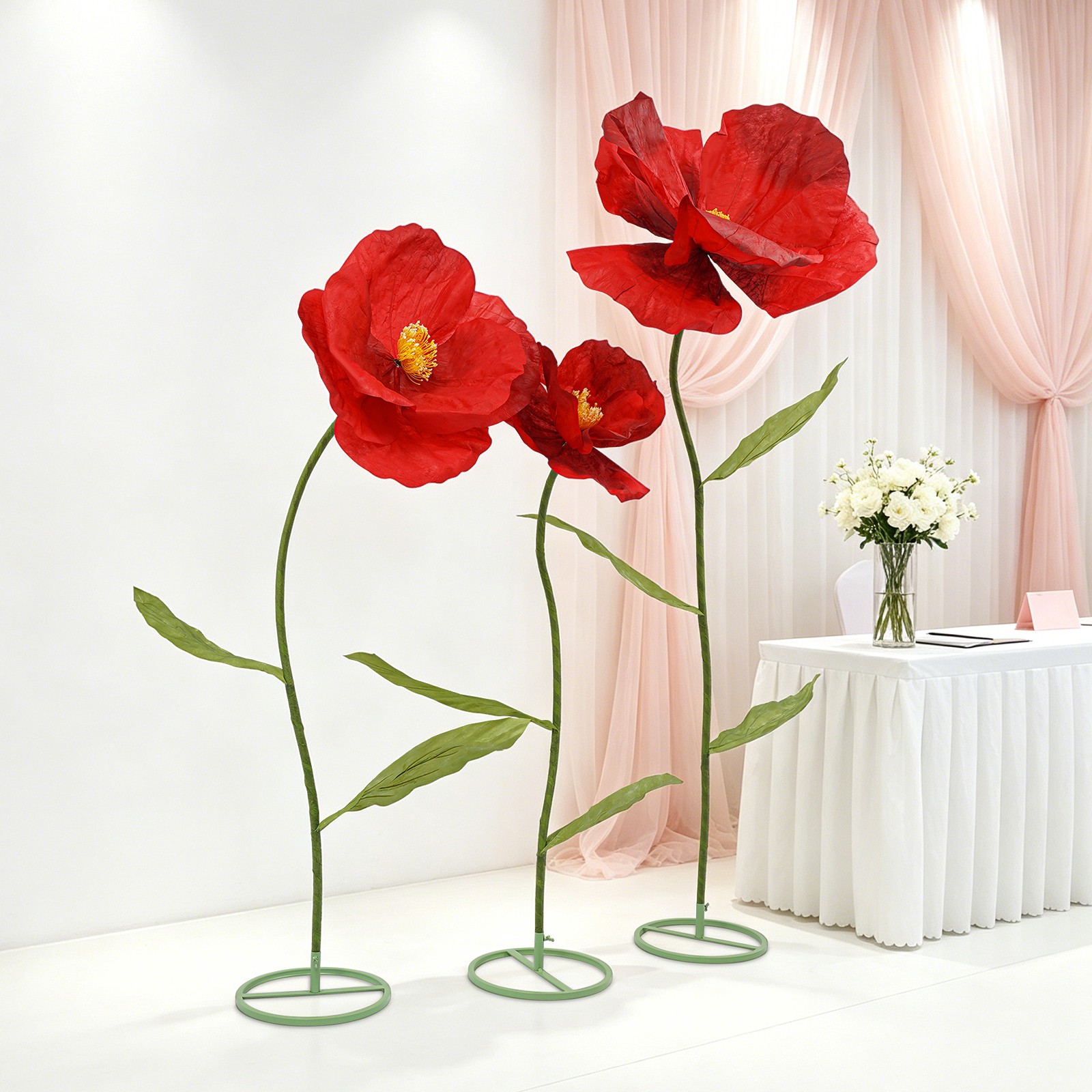 Large Artificial Flowers, Artificial Floral Decoration, DIY Floral Arrangements