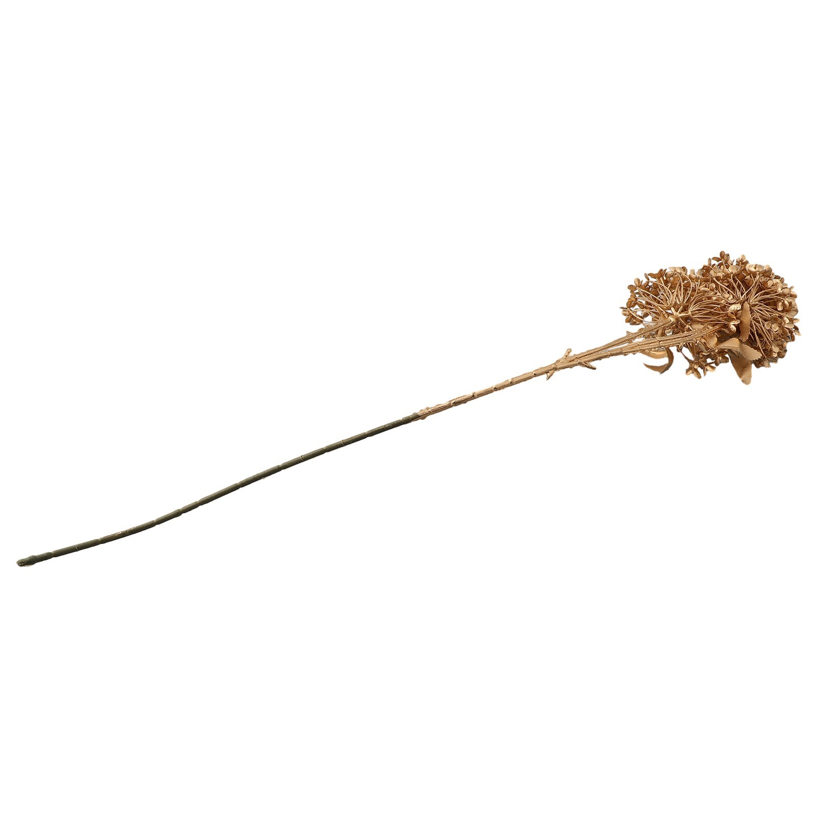 Simulated golden eucalyptus and ginkgo leaf flower arrangement for a chic touch