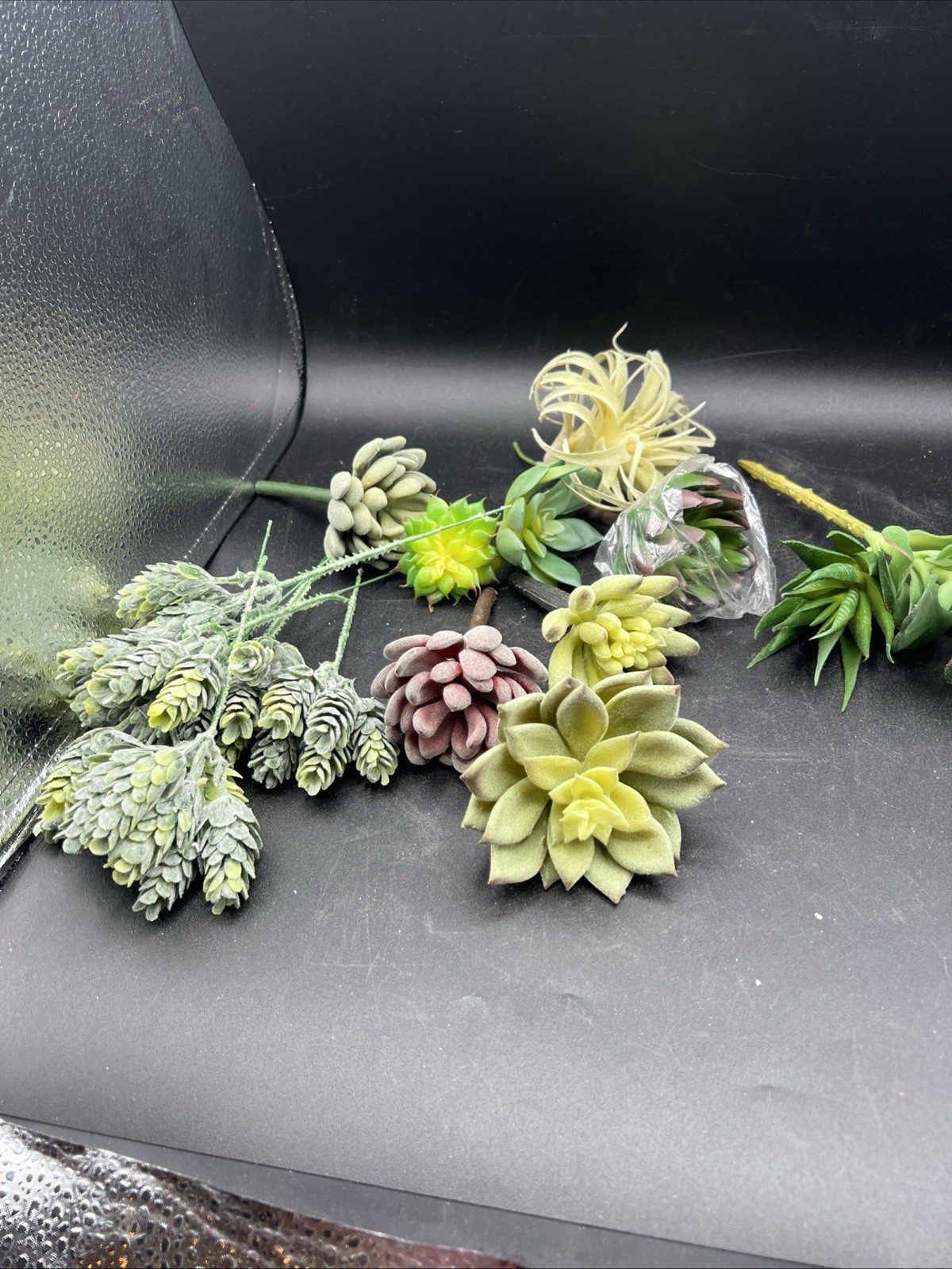 Artificial Succulent Plants Faux Assorted- 16 pc Unpotted Faux Succulent Plants