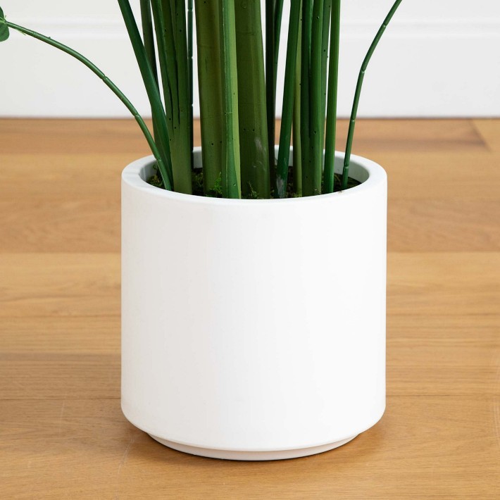 Artificial Sky Bird Tree in White Planter-Williams Sonoma|35828