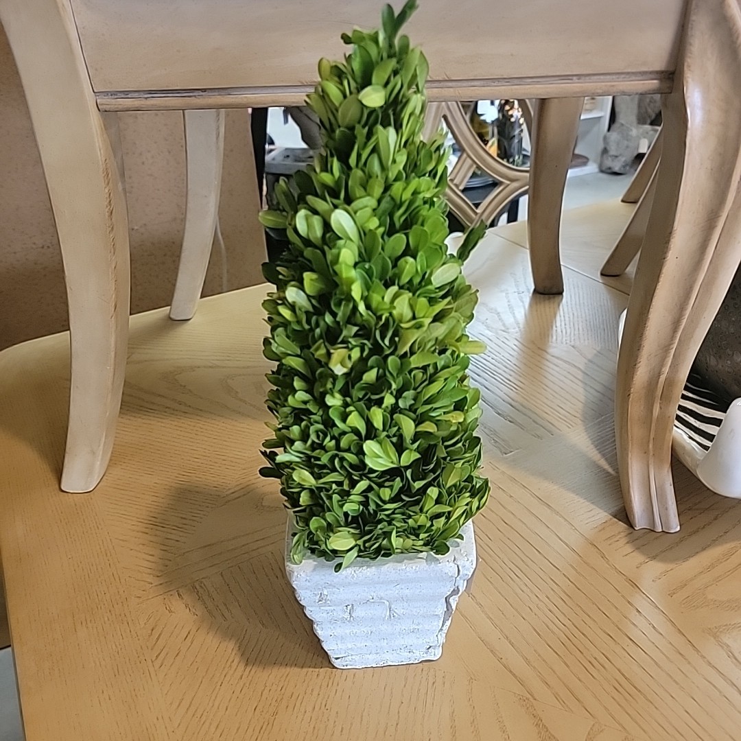16 Inches Artificial Boxwood Tower Topiary Tree Decor UV (Indoor/Outdoor)