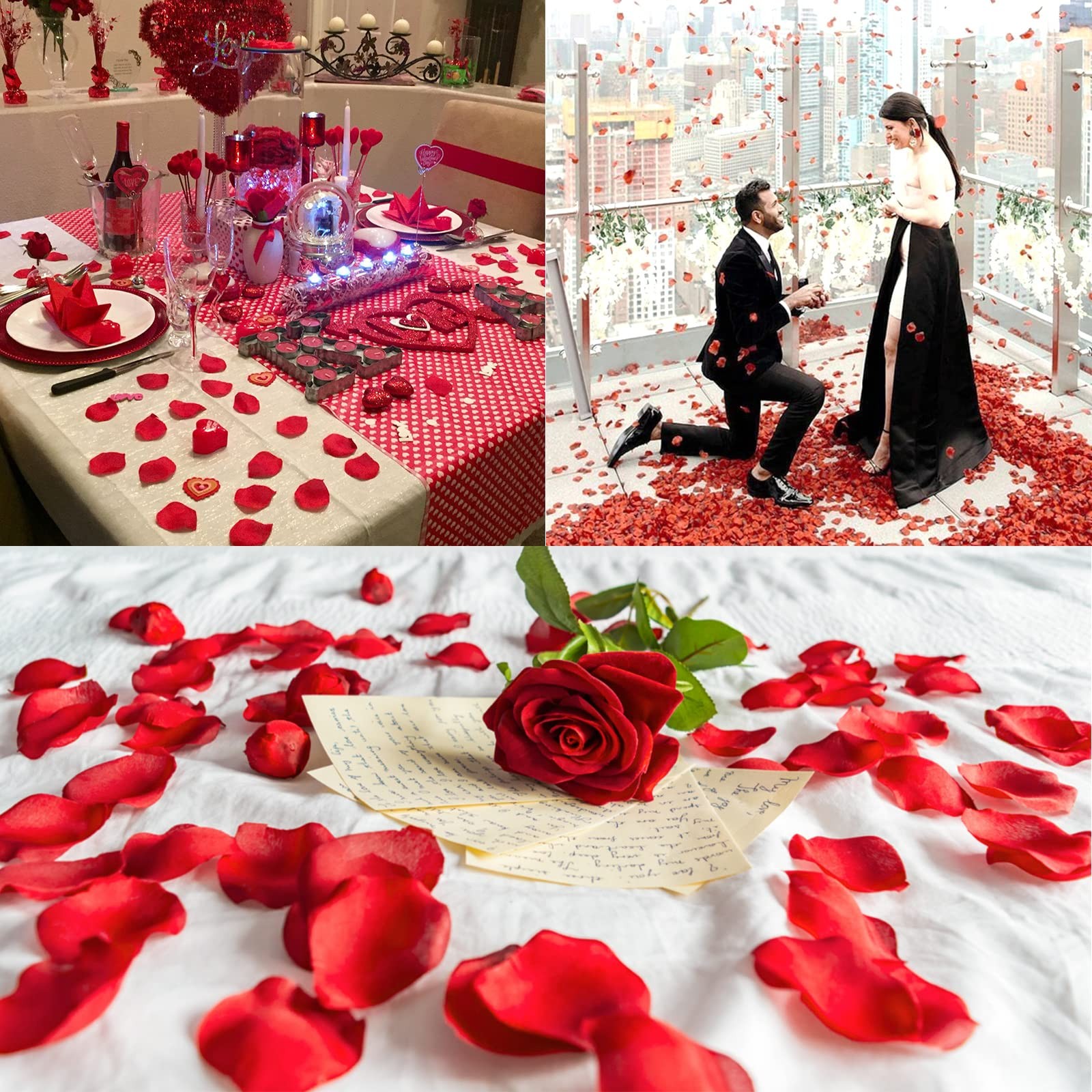 Rose Petals 5000 PCS Red Artificial Flower for Valentine’s Wedding Decor