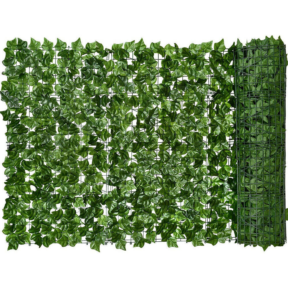 118″x39″ Artificial Privacy Fence Wall Screen Faux Ivy Leaf Outdoor Garden Decor
