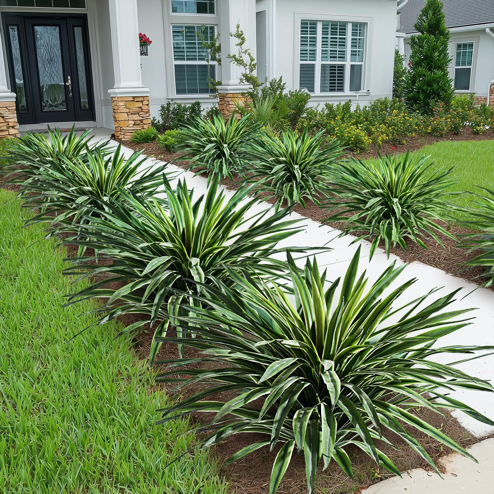 Artificial Agave Plant Fake Agave Planters for Indoor Outdoor Faux Agave Plan…