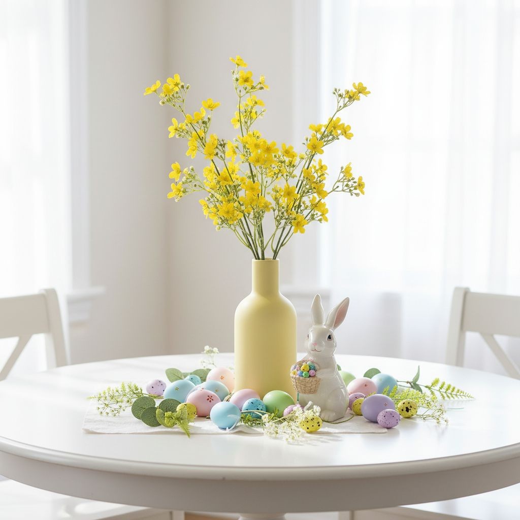 Buttercup Yellow Dogwood Stems Faux Wax Flower Yellow Floral Spring Decor 24 Inc