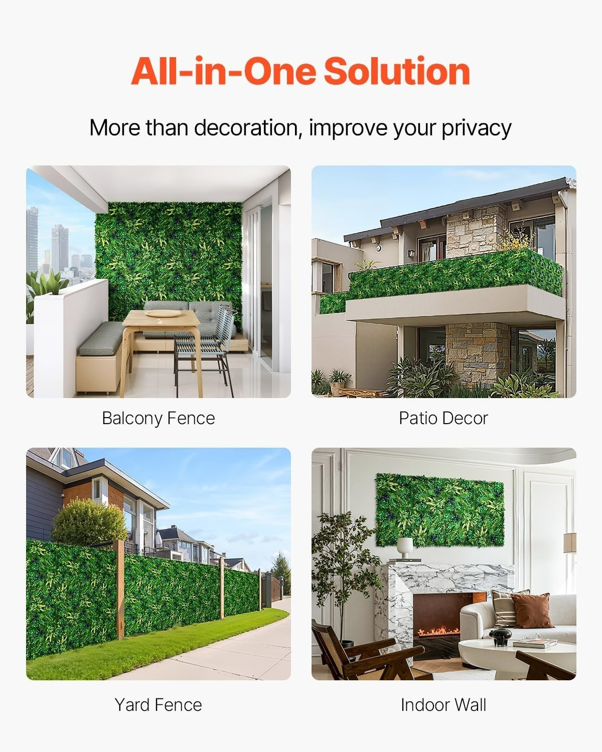 Easy-to-Install 3D Grass Wall Panels for Stunning Greenery Backdrops – 12 Panels