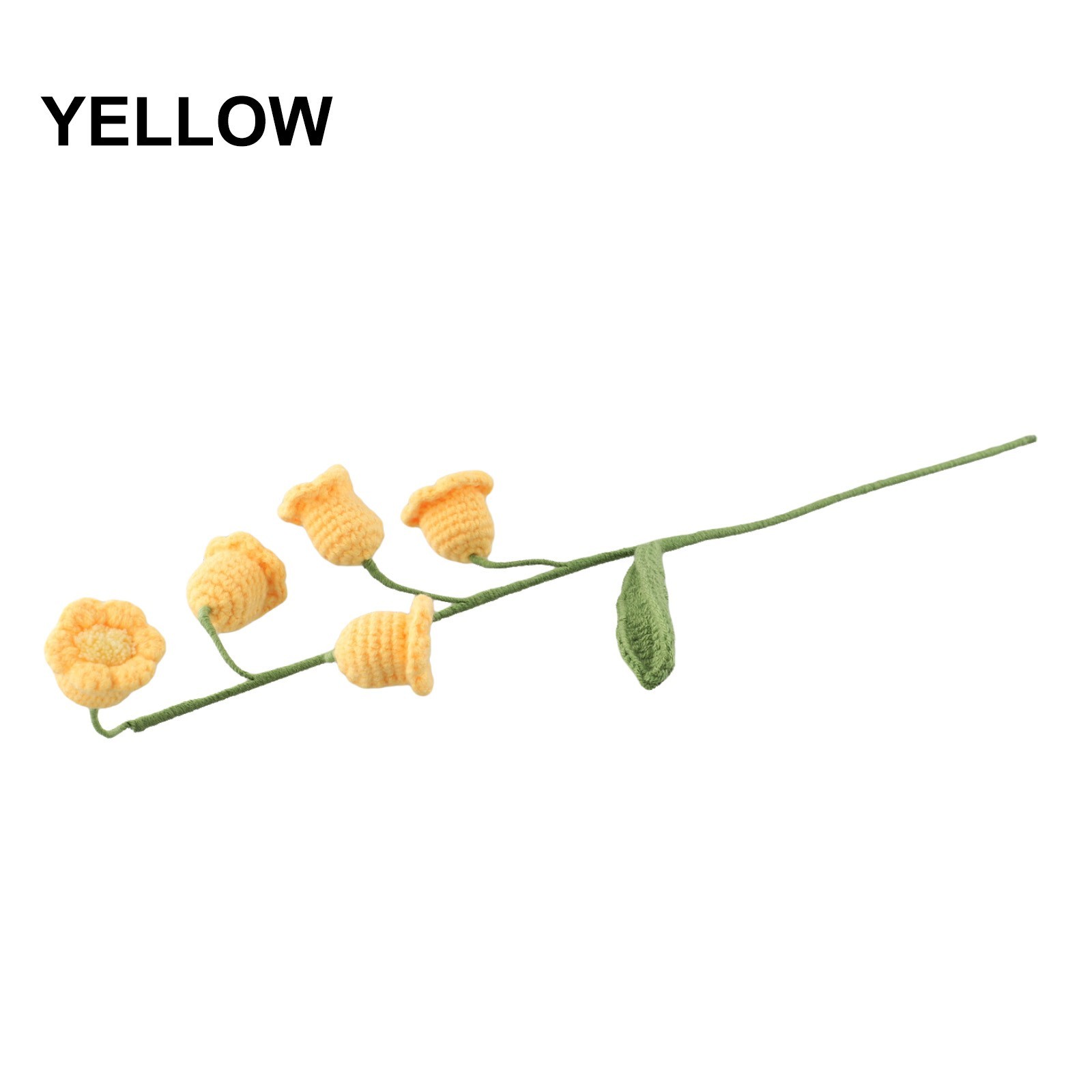 Contemporary home decor Handmade lily of the valley bouquet with wool