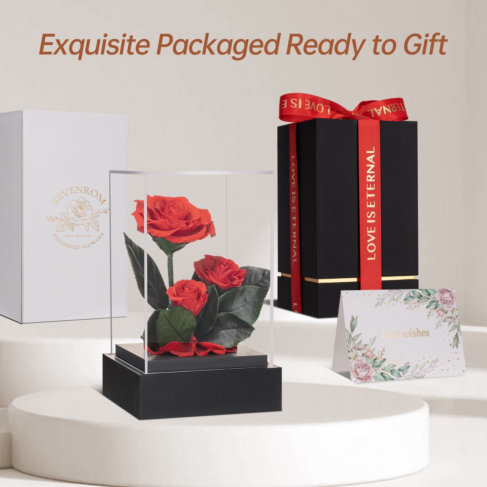 Lasting 3 to 5 Years Forever Fresh Flower Preserved Rose Eternal Gift for Womens