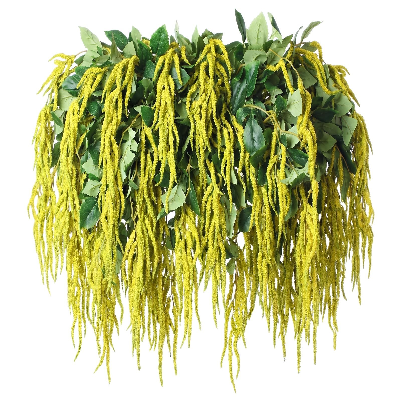 12 Pcs Artificial Hanging Amaranthus Faux Amaranthus Greenery Stems, Fake Han…