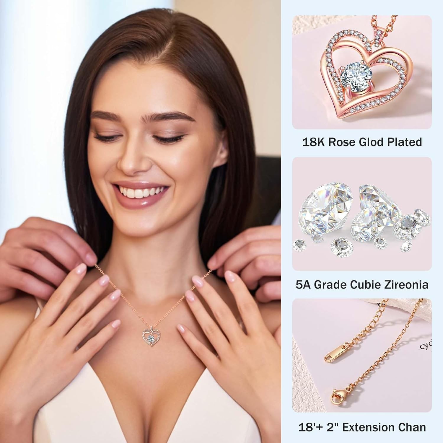 Real Preserved Rose with Sterling Silver Necklace – Ideal Birthday Gift for Her