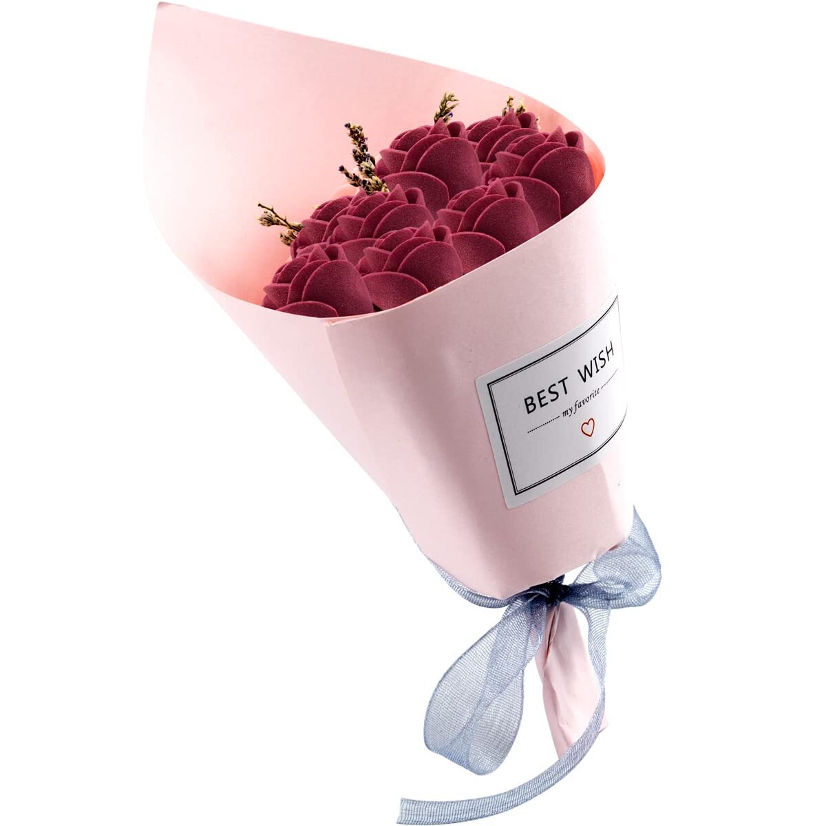 100 PCS Burgundy Mini Foam Artificial Roses Fake Flowers DIY Wedding Party