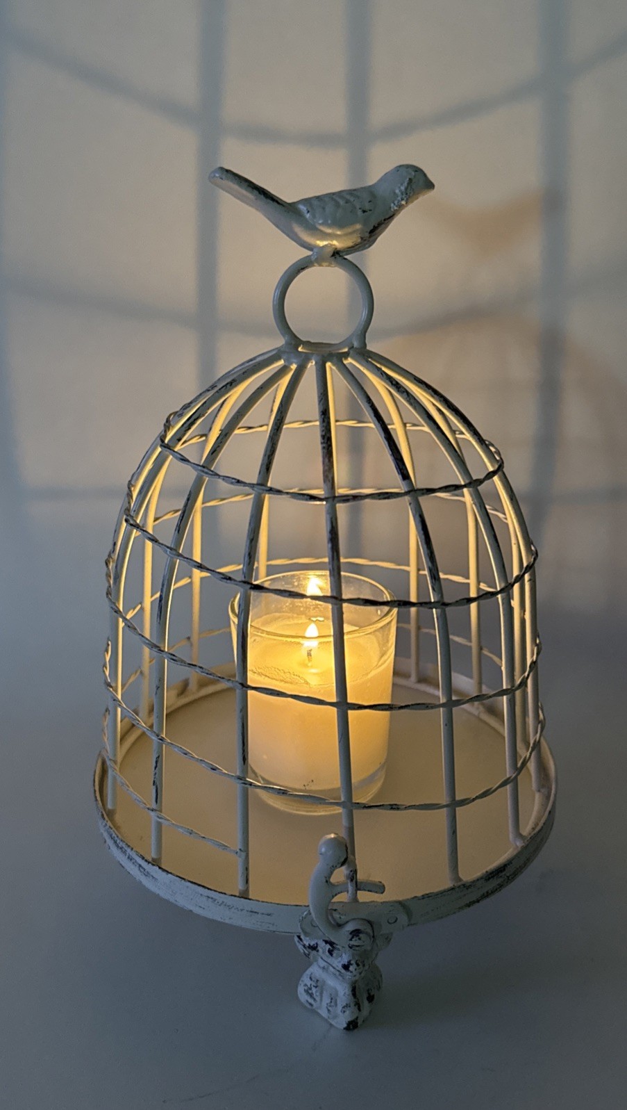 9″ Shabby Chic Decorative Birdcage Removable Nest Bird Display Farmhouse Decor