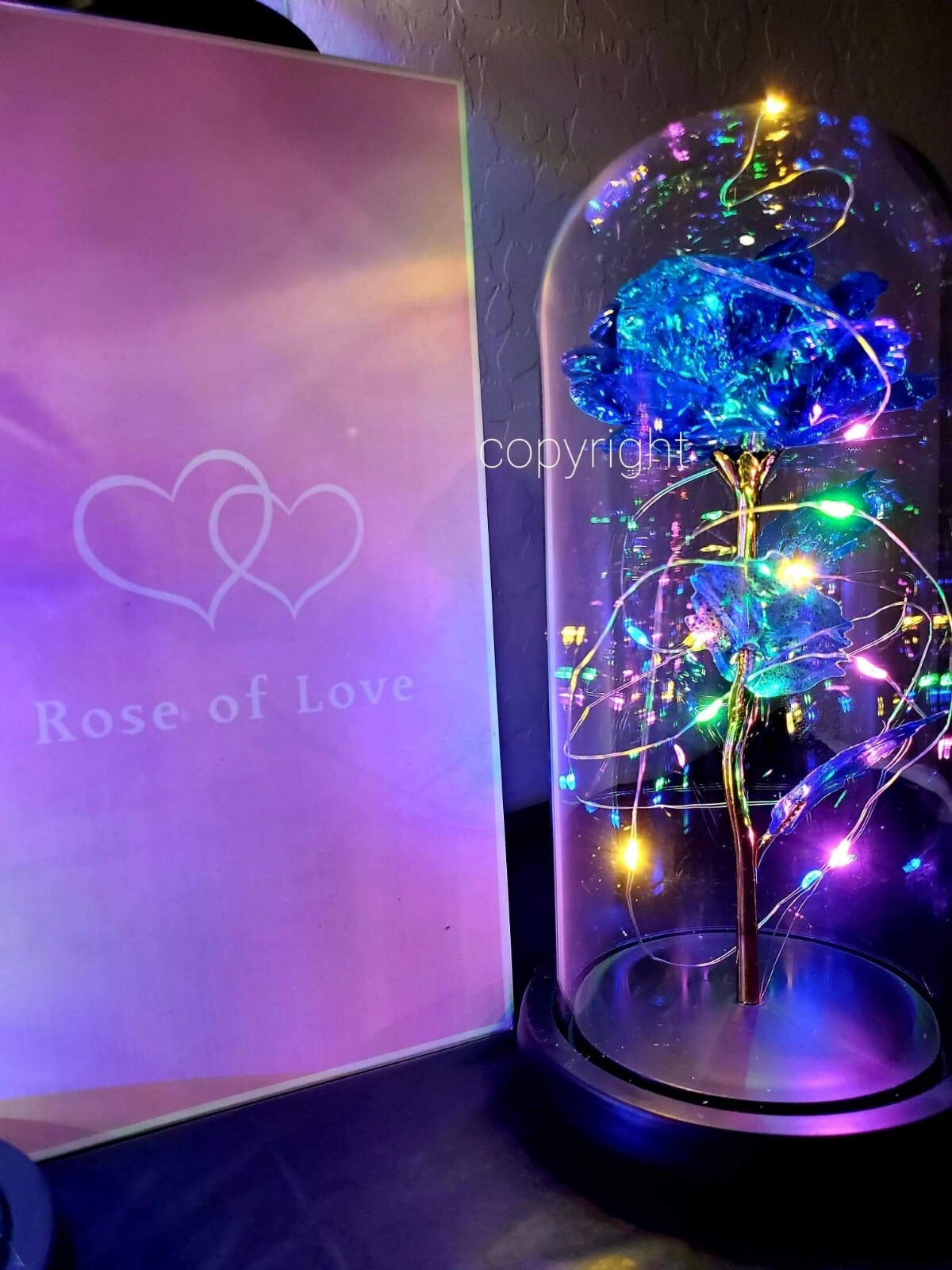 Eternal Rose Flower LED Enchanted Galaxy Rose Girlfriend Valentine’s Gift