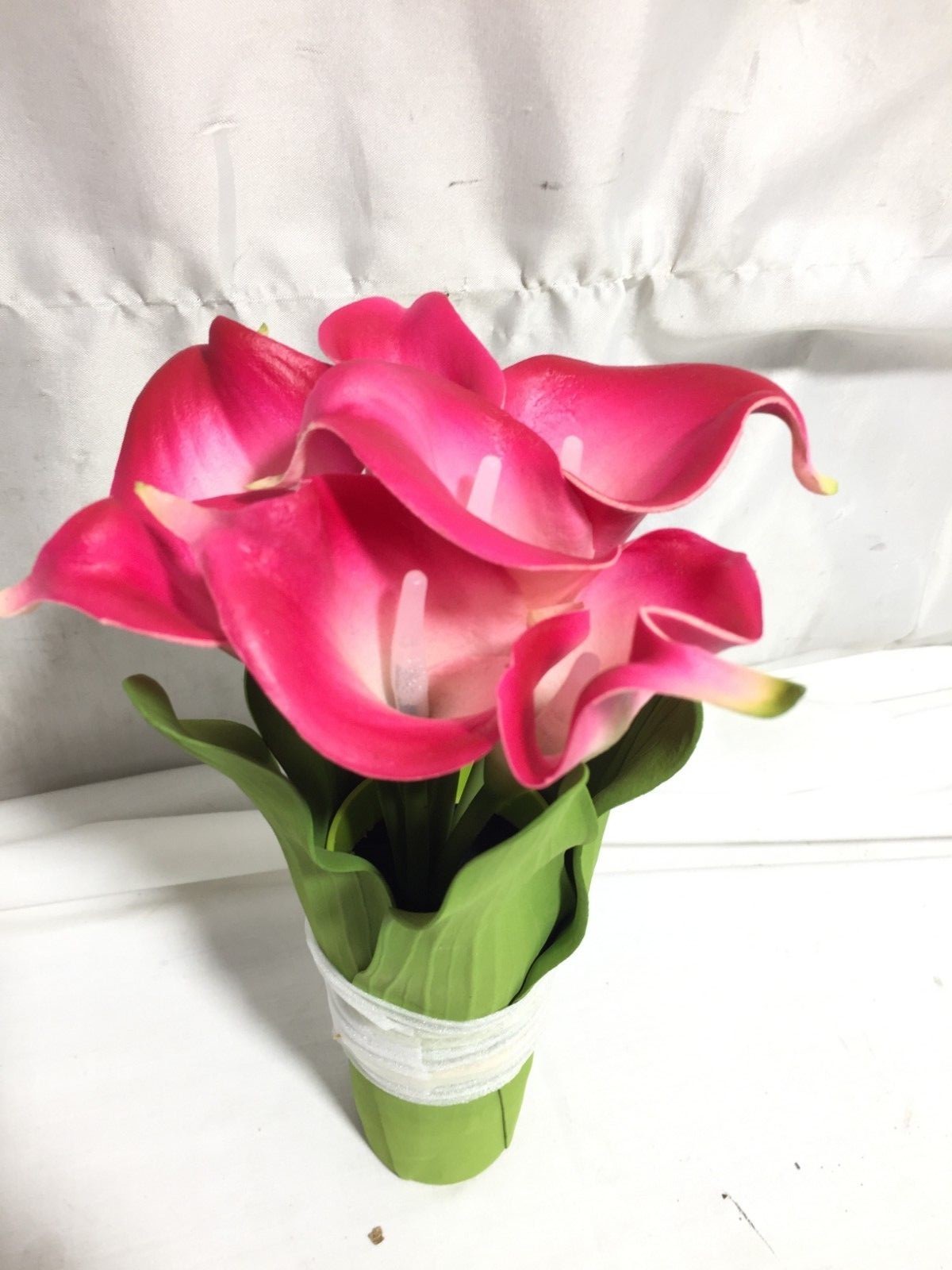 Home Seasons LED Artificial Flower LightUp Pink Lily Home Decor Battery Operated