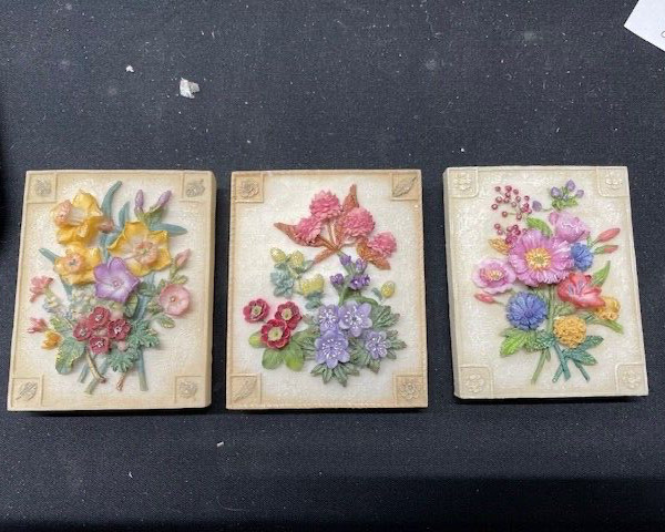 Floral Wall or Table Top Trio (Small Set)