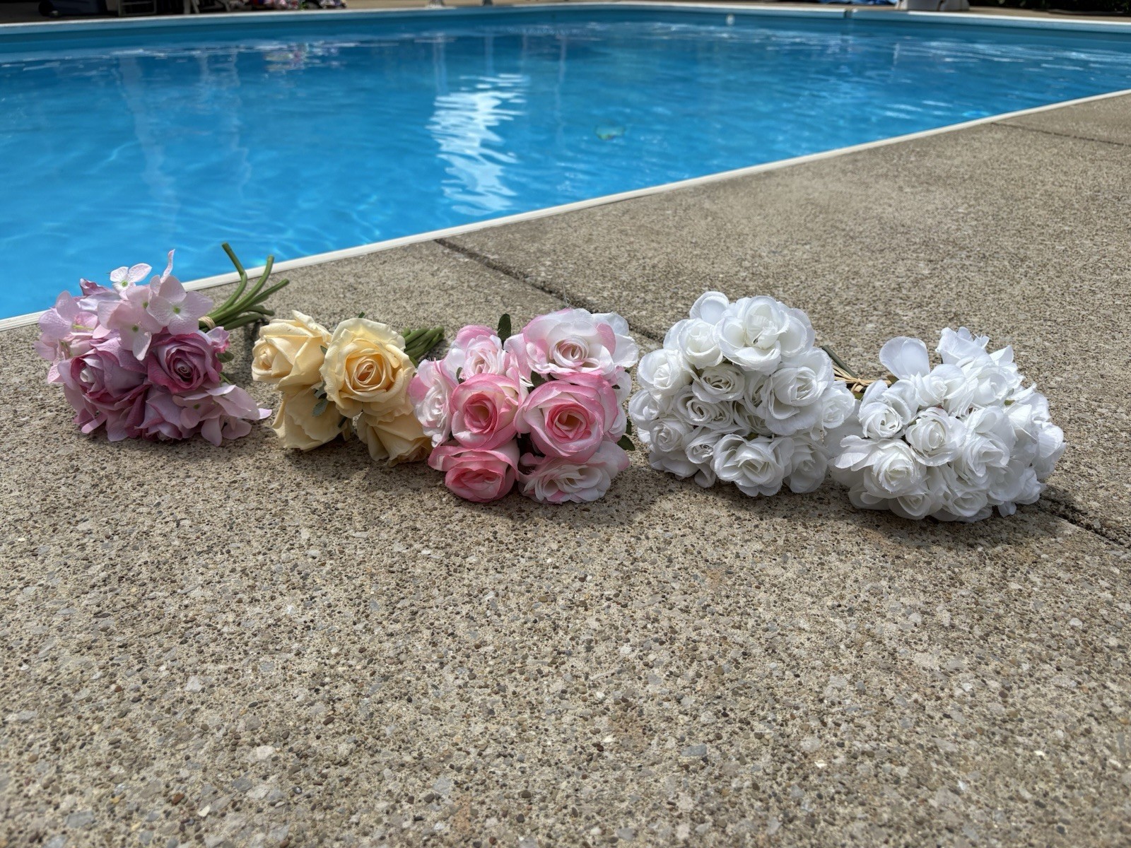 Artificial Flowers Lot Of Roses Mixed Colors Real Touch Latex Bouquets Large Lot