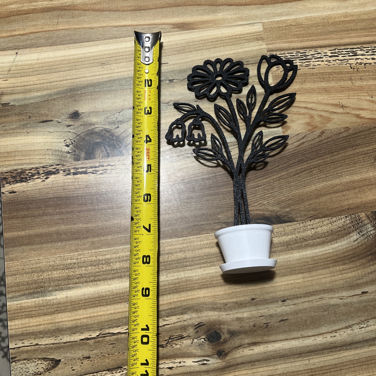 3D Printed Flower Black And White Daisy Bells Tulips