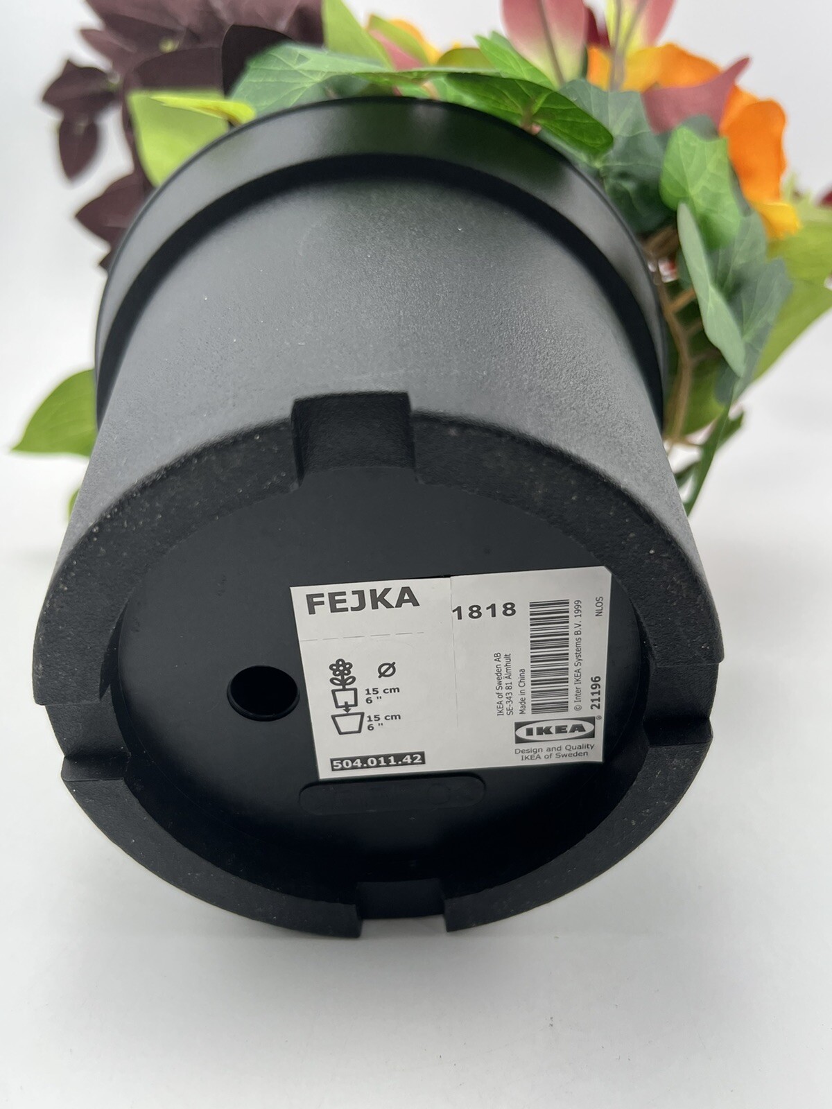 NEW IKEA Fejka Artificial Potted Plant Indoor/Outdoor Arrangement Dark Red 20″