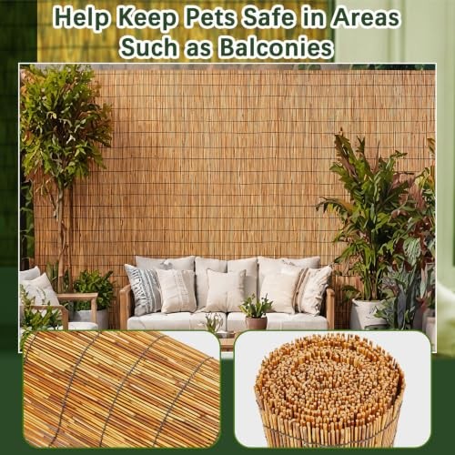 Reed Fence Roll 3 Pack 4x16ft Natural Privacy