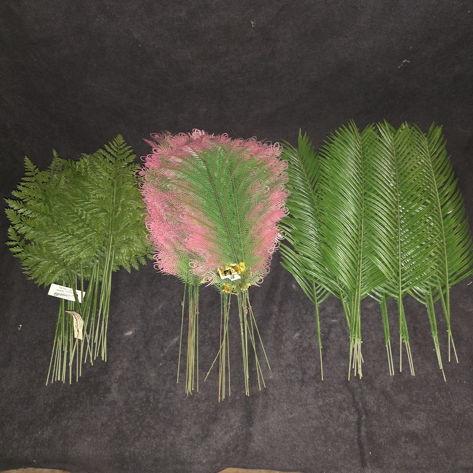 60+ Pieces Artificial Greenery Vintage Palm Fern Etc Tapscott’s